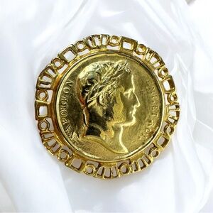 💛Vintage Napoleon Coin Brooch